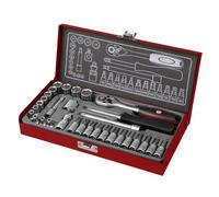 Douilles Fortum (4700003) Douilles, jeu de 31, 1/4", 61CrV5