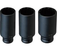 Douilles IMPACT Douille Noix VIELZAHN 30 32 36 mm 12 carrés CR-MO