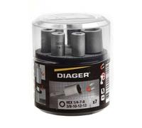 Douilles magnétiques PRO pour vis hexagonale (7 pcs) - DIAGER U602