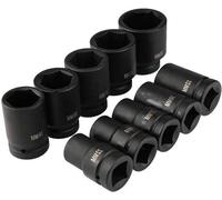 Douilles métriques à course longue - douilles longues pour courses profondes - lot de 10 pièces de 1 pouce - de 22 à 50 mm.