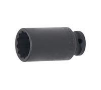 douilles profondes impact a choc 12 pans longues 1/2 - 12 pans longue 28 mm - Bgs Technic
