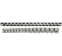 Teng - M3816 Socket Clip Jeu de barres avec 16 entraînements métriques de 3/8 pouces