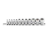 douilles torx femelles de e4 a e20 sur reglette, carre 1/4 et 3/8 - Automaster G