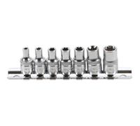 Douilles Torx Femelles - FORCE - E4 à E11 - 7 pièces - Carré 1/4 - Acier chrome-vanadium