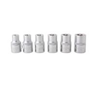 Douilles torx plus EP10 à ep20 L.37mm 1/2" (6 pcs) - OM 7017 - CLAS Equipements