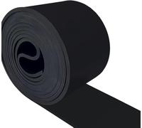 DOUJIAO Bande de Caoutchouc Bande Néoprene 120 mm x 5 mm x 3 m -Jplaque Caoutchouc, Antidérapant, Anti-Vibrations | Idéal pour Bricolage, Étanchéité & Revêtement