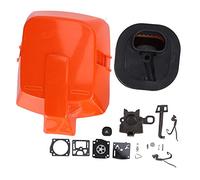 DouWen MO Ensemble de Filtre à air pour tronçonneuse avec kit de Levier d’accélérateur, pièce de Rechange Compatible 362, 365, 371, 372 et 372XP, Couvercle de Filtre à air en ABS