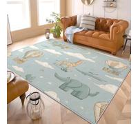 Doux Tapis Chambre D'enfant Décoration 160x230 cm Antidérapant Antifouling Animaux Fantastiques Tapis Salon Chambre à Coucher, Paillasson, Lavable en Machine, Ne Perd Pas Ses Poils, De Couleur Claire