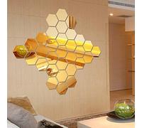 Douze stickers muraux hexagonaux - Artisanat fin - Durabilité