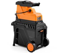 DOVAMAN GT10 Broyeur de Jardin Silencieux, Rouleau à 6 Dents, Ratio de Broyage 18:1, 2800W Moteur Sans Balais, Broie jusqu'à 45mm, 88dB, 55L Bac, Broyage Sans Effort du Déchets de Jardin