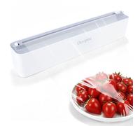 Dovipira Distributeur Dérouleur Papier Aluminium et Film Alimentaire | Montage Magnétique et Adhésif, Rangement Papier Alu et Film Alimentaire avec Coupe Adapté au Film jusqu'à 32,5cm × 100m
