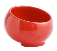 Dowbom Bol à clés pour table d'entrée, bol de rangement en métal, décoration d'intérieur, bol à bonbons pour bureau (rouge, 15,2 cm), CWW-003