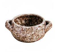 Dowbom Bol à soupe avec poignée, tasses à bouillon, bols à soupe avec poignées, tasse à soupe au micro-ondes, bols à soupe à l'oignon français (gris, 414 ml)