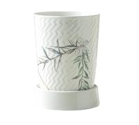 Dowbom Égouttoir en céramique pour couverts et baguettes chinoises, support de drainage, porte-couverts avec poignée, porte-baguettes pour cuisine (I)