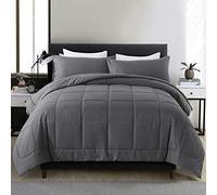 DOWNCOOL Parure de lit 3 pièces en Duvet Alternatif Toutes Saisons avec 2 taies d'oreiller - pour lit Double (208,3 x 218,4 cm)