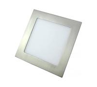 Downlight 12w 4000k carré agamenon 990lm nickel 17x17
