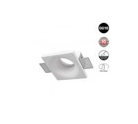 Downlight carré pour plâtre "MUR" - Sans garniture - 1 x GU10