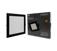 Downlight encastré carré noir 29,5 cm LED 24W 4000K