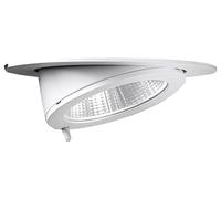 Downlight encastré orientable LOOP LED 30W 3000K 36° IP20 Blanc - Spot à cardan CRI90 à haut rendement pour intérieurs - Rossini Illuminazione