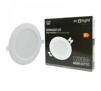 Downlight encastré rond blanc 17 cm LED 12W 4000K