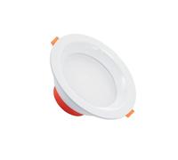 Downlight Led 10w Rond Lux Cri90 Coupe Ø 105 Mm Ip44 Blanc Neutre No Flicker 4000k