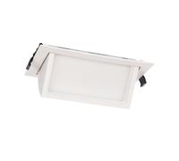 Downlight Led 24w Rectangulaire Orientable Chip 120 Lm/W Coupe 210x125 Mm No Flicker 4000k Blanc Neutre
