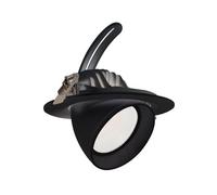 Downlight Led 38w Rond Orientable Chip Cct Sélectionnable 120 Lm/W Coupe Ø 170 Mm Noir No Flicker Sélectionnable (Chaud-Neutre-Froid)