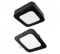 Downlight LED 6W carré CCT 3 teintes noir Ecolight