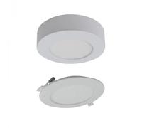 Downlight LED 6W rond encastré/saillie CCT blanc Ecolight