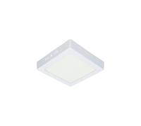 Downlight LED carré 12 W lumière blanche de surface, idéal pour l'éclairage intérieur et les espaces commerciaux.