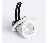 Downlight Led Circulaire Orientable 30w Avec Puce 36°, Cct, 120 Lm/W, Driver , Découpe Ø 120 Mm Sélectionnable (Chaud-Neutre-Froid)