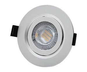 DOWNLIGHT LED encastrable 9 W 806 lm RA80 4 000 K Cadre rond chromé EDM