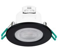 Downlight LED Encastré Orientable 5,5W, 2700K 4000K, 550lm, Dimmable, Noir 90029