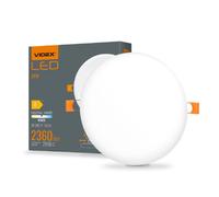 Downlight LED encastré rond blanc 24W 4000K 2950lm IP54