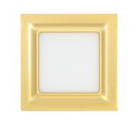 Downlight Ventura Oro Led 9w 3000k 720lm (12x12x1,5cm)