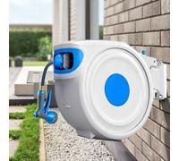 DowPie Dévidoir, Tuyau rétractable 25m/40m, Retour Automatique Lent A