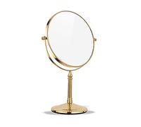 Dowry Miroir sur Pied Maquillage Miroir Grossissant x7 Miroir de Table Doré Base Métallique Antidérapante Lestée Rotation à 360° Miroir Cosmétique Double Face pour Maison,Hôtel,Salon de Beauté
