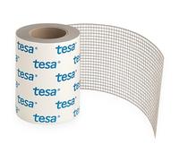 Dpm tapes - Ruban de Réparation pour Moustiquaire avec Adhésif tesa, Grille en Fibre de Verre Grise Découpable pour Fenêtres et Portes, 50 mm x 1 m