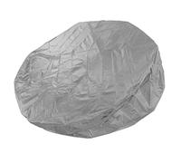 Dpofirs 190 Silver Polyester Taffeta Waterproof Round Hot Tub Cover, (Gray) | Housse de spa extérieure avec cordon de serrage, résistante aux intempéries pour la neige, la pluie, la poussière, bonnet