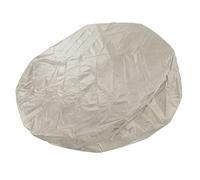 Dpofirs 190 Silver Polyester Taffeta Waterproof Round Hot Tub Cover, | Housse de spa extérieure avec cordon de serrage, résistante aux intempéries pour la neige, la pluie, la poussière, bonnet