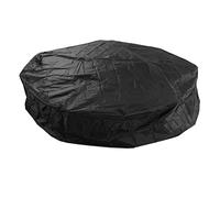 Dpofirs 190 Silver Polyester Taffeta Waterproof Round Hot Tub Cover, | Housse de spa extérieure avec cordon de serrage, résistante aux intempéries pour la neige, la pluie, la poussière, bonnet