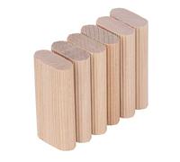 Dpofirs 50 PCS Hêtre Cheville Bloc de Bois pour Assemblage de Meubles | Bloc d\'insertion en bois, cheville rectangulaire 10x24x50MM, conception plate, pour projets d\'ébénisterie et d\'encadrement