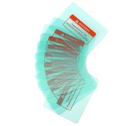 Dpofirs Casque de Soudage Protection de Lentille, 10 Pièces Polycarbonate | Plaque de protection de lentille de couvercle de soudage à coin rond 116x90mm, bouclier Transparent pour casque de soudage