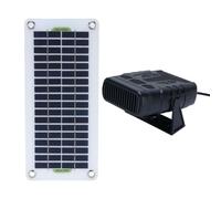 Dpofirs Chauffage Solaire pour Animaux de Compagnie 30 W avec Panneau Solaire Monocristallin, Utilisation D'énergie Durable pour une variété de scénarios.