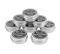 Dpofirs Copeaux de Bois à Fumer 8 pièces, kit de Fumage à Cocktail Bois de Pommier, Noix de pécan, chêne, Cerise, pêche, Poire, Noix de pécan pour Boissons fumées