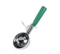 Dpofirs Cuillère à Glace en Acier Inoxydable avec Manche en Plastique 8cm | Poignée confortable, levier de déverrouillage, outil de cuisine polyvalent, léger, cuillère facile