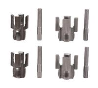 Dpofirs Ensemble de Filetage de Tuyaux intégré Interne Externe 10 Pièces | Coupe-fil de tuyau à 2 fonctions pour tube MPP en PVC PPR, 1/2 po DN15 3/4 po DN20, ensemble d\'outils de coupe de filetage