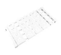 Dpofirs Étagère de Tension de Placard Extensible, Séparateur d'organisateur de Garde-Robe Télescopique sans Perceuse avec Tige Réglable pour Armoire, Bibliothèque, Salle de Bain (50-80cm /