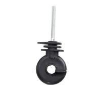 Dpofirs Isolateur de Clôture électrique, Isolant Autotaraudeur à Visser avec Filetage M5 pour Poteau en Bois, 50 Anneaux de Clôture électrique pour Fil et Ruban en Aluminium Haute Résistance,