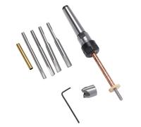 Dpofirs Kit de -broyeur à Stylo, Mandrin Tournant, Arbres de Pilotes, Adaptateur de Manchon de Tête de, Jeu de Clés Hexagonales, avec Boîte de Rangement, pour la Préparation des ébauches de Stylo